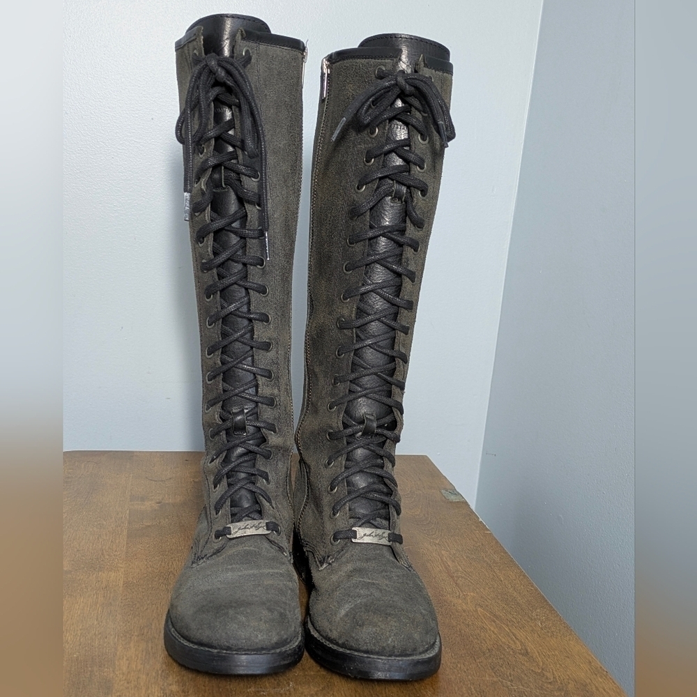 Frye Tall Lace Up Veronica Boot - Picture 2 of 16